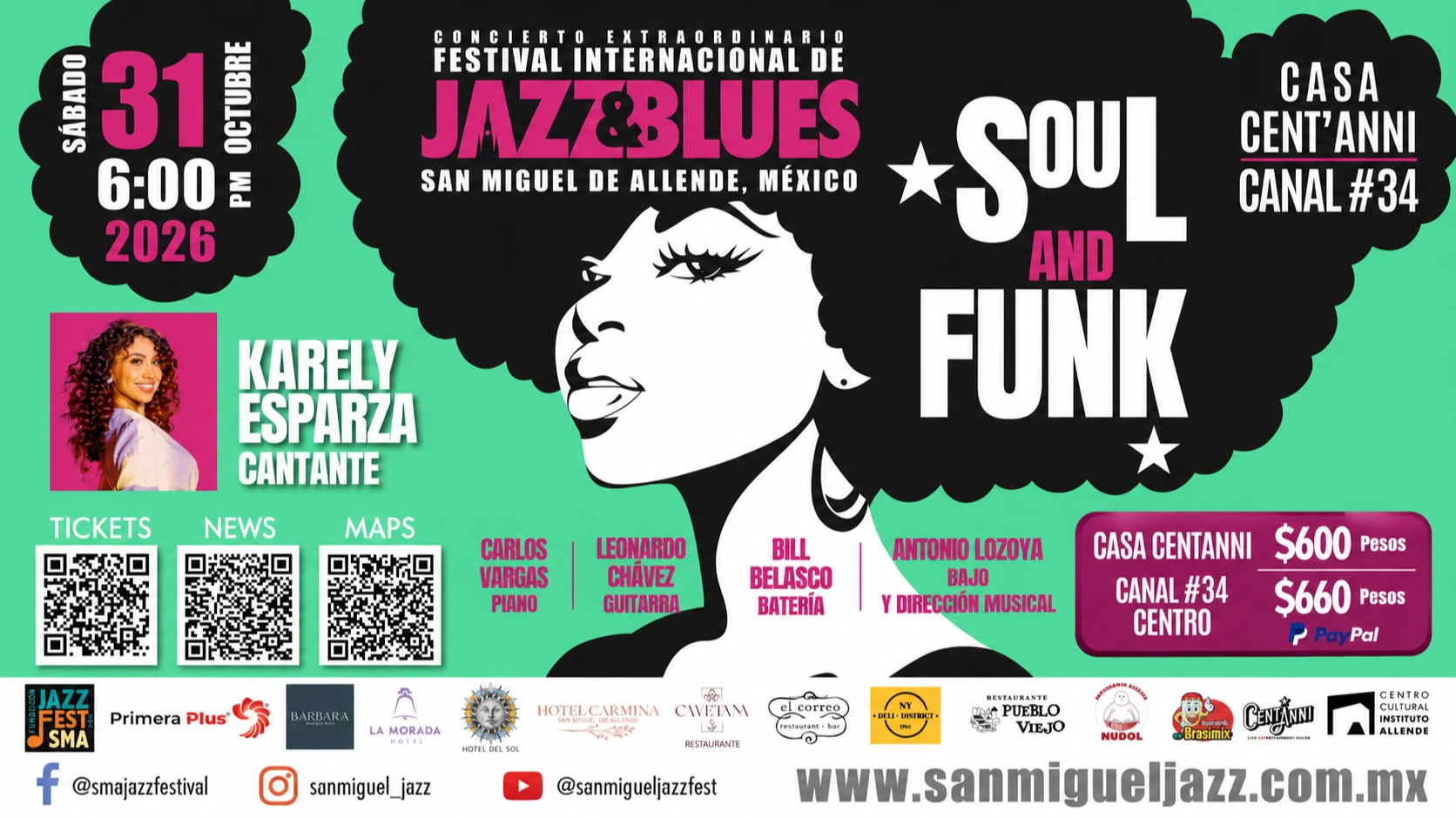 🎷🔥 ¡SAN MIGUEL DE ALLENDE SE LLENA DE SOUL, JAZZ & FUNK! 🎶✨