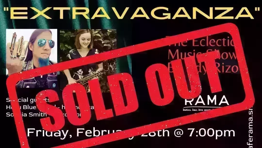Extravaganza – The Eclectic Music Show by Edy Rizo *SOLD OUT*