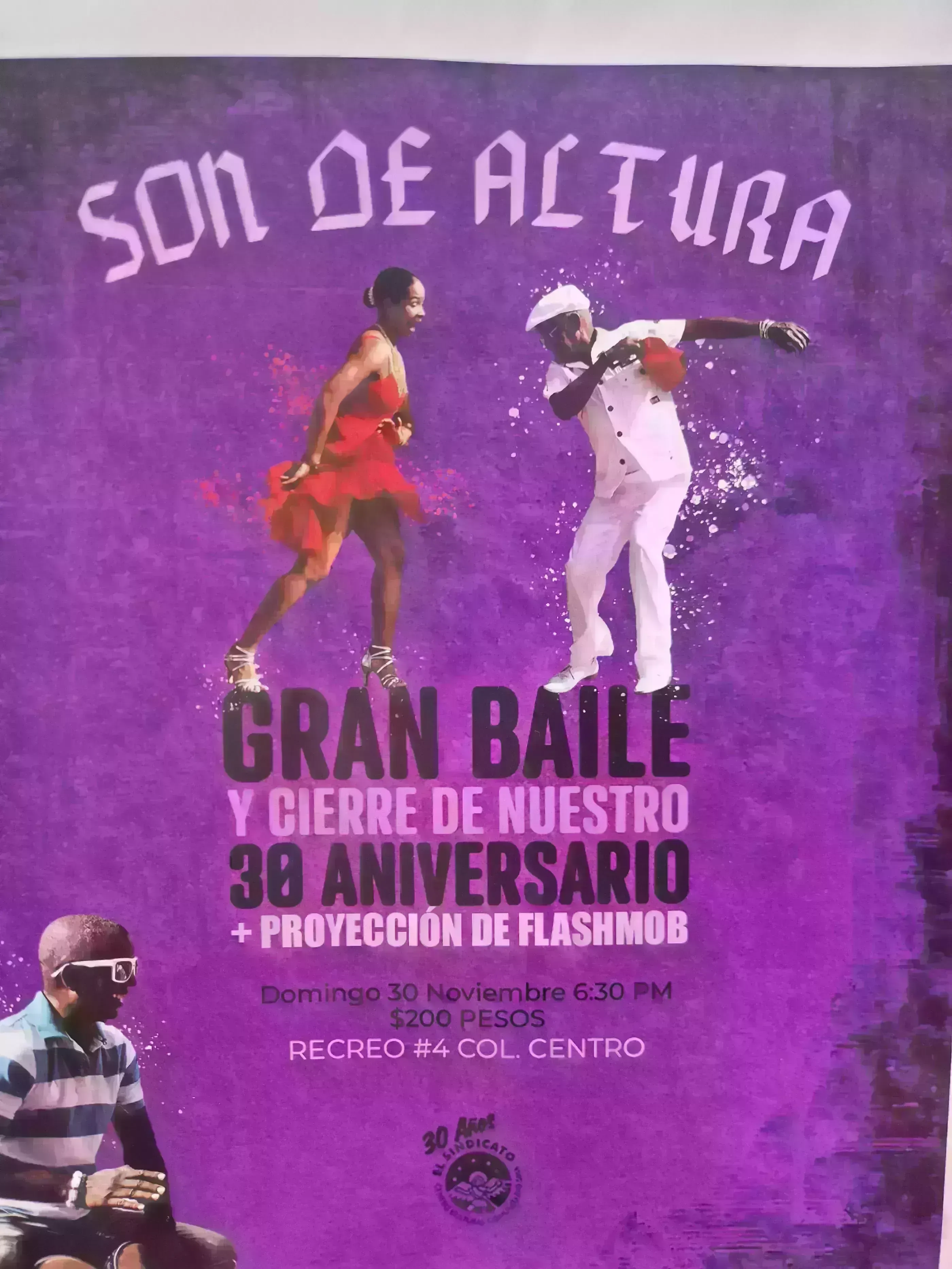 Son de Altura Gran Baile and 30th Anniversary Closing + Flashmob Projection