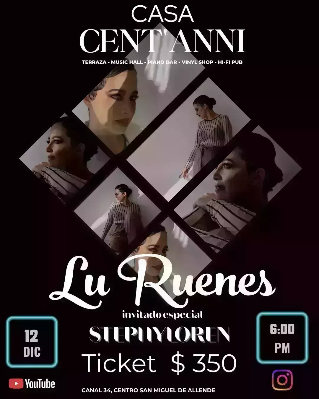 Lu Ruenes with Special Guest Stephy Loren