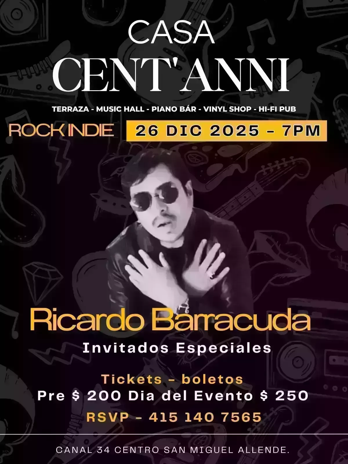 Ricardo Barracuda Live at Casa Cent'Anni