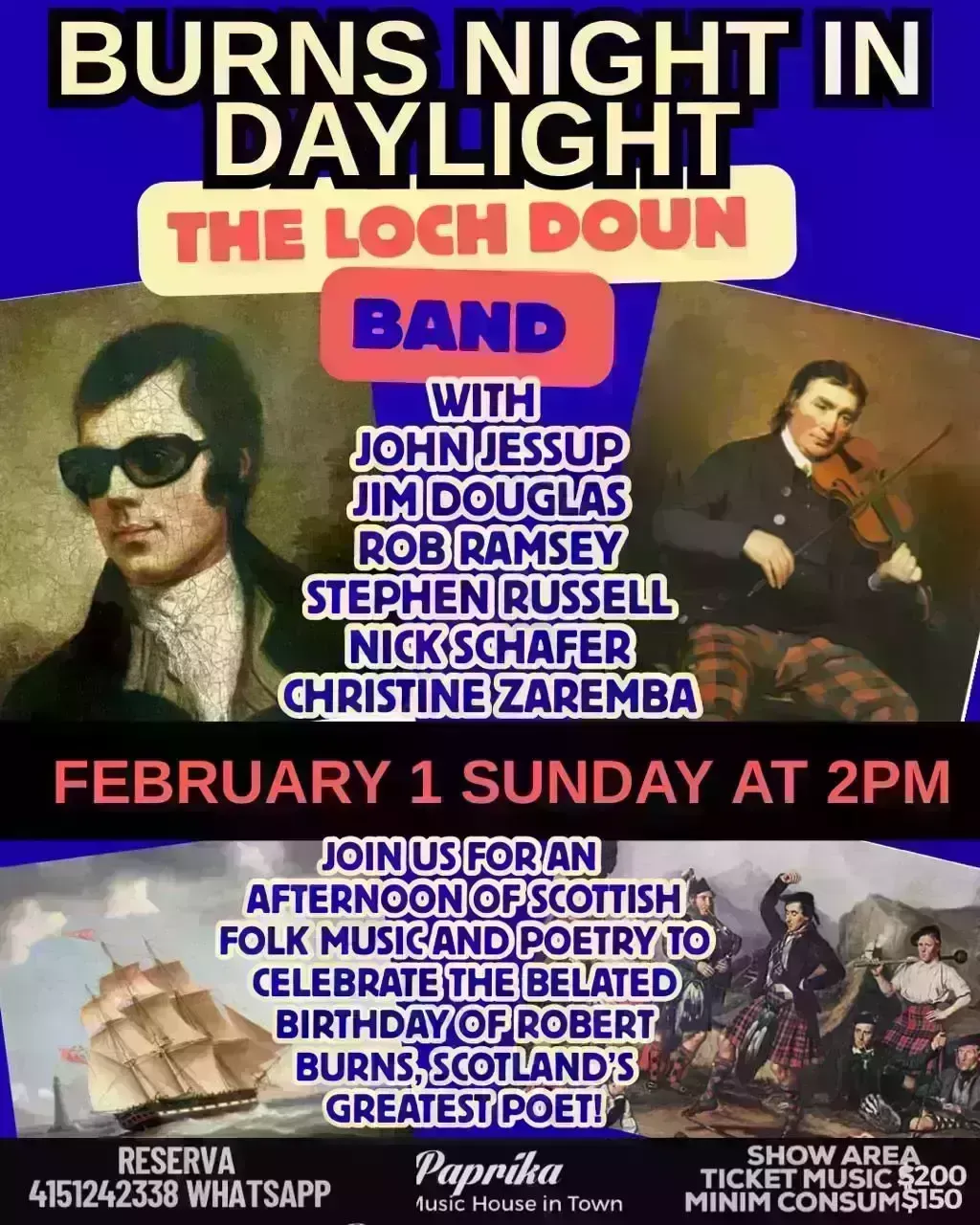 Burns Night in Daylight – The Loch Doun Band
