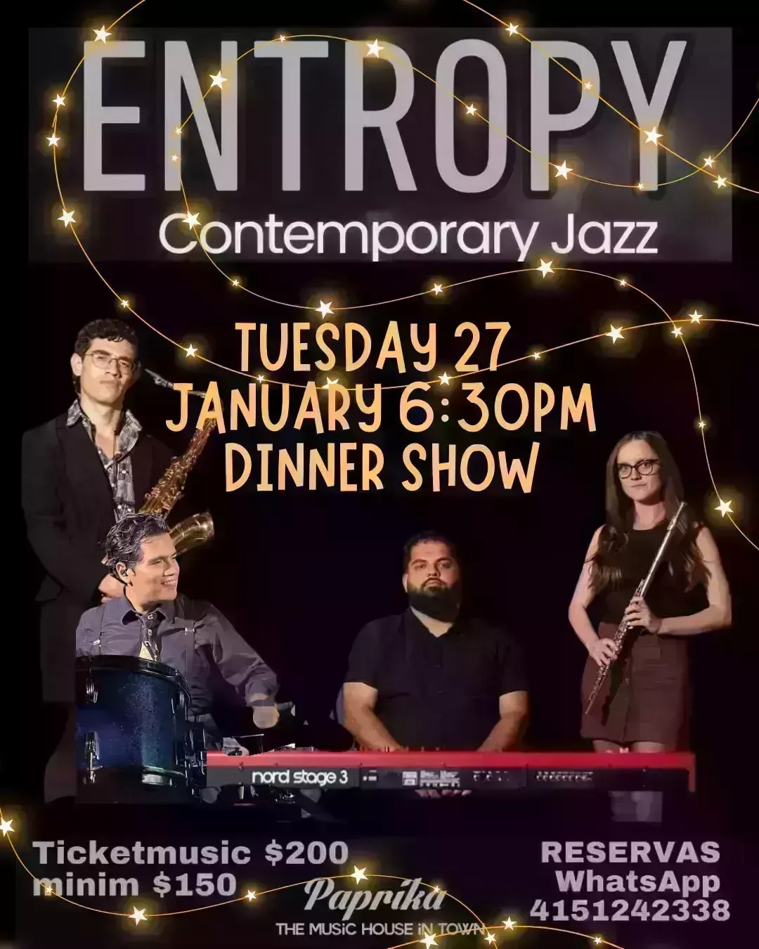 Entropy – Contemporary Jazz Dinner Show