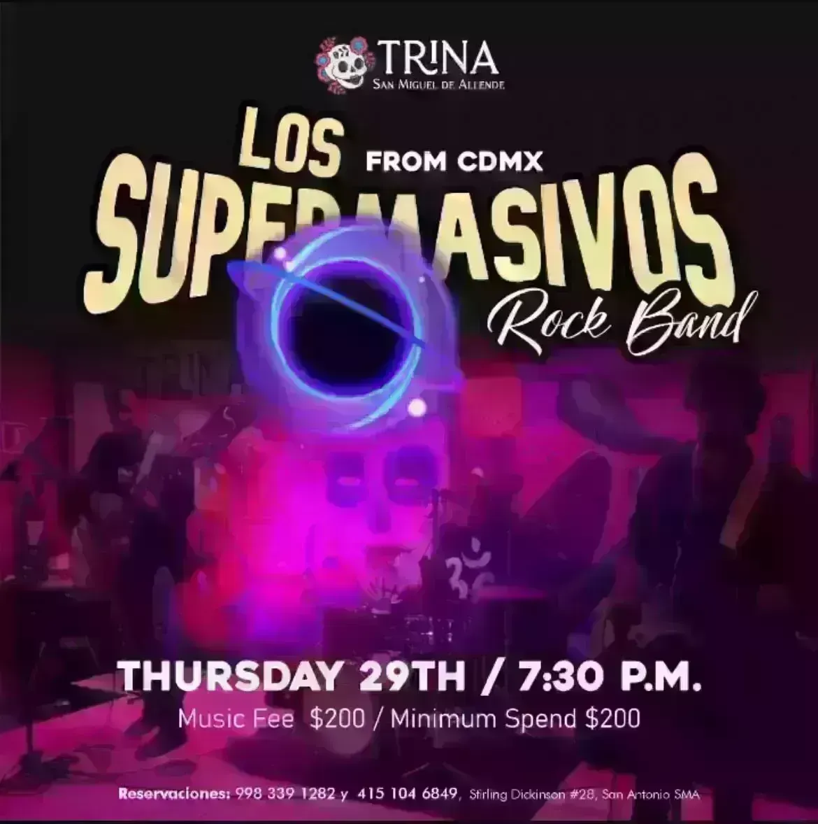 Los Supermasivos Rock Band from CDMX
