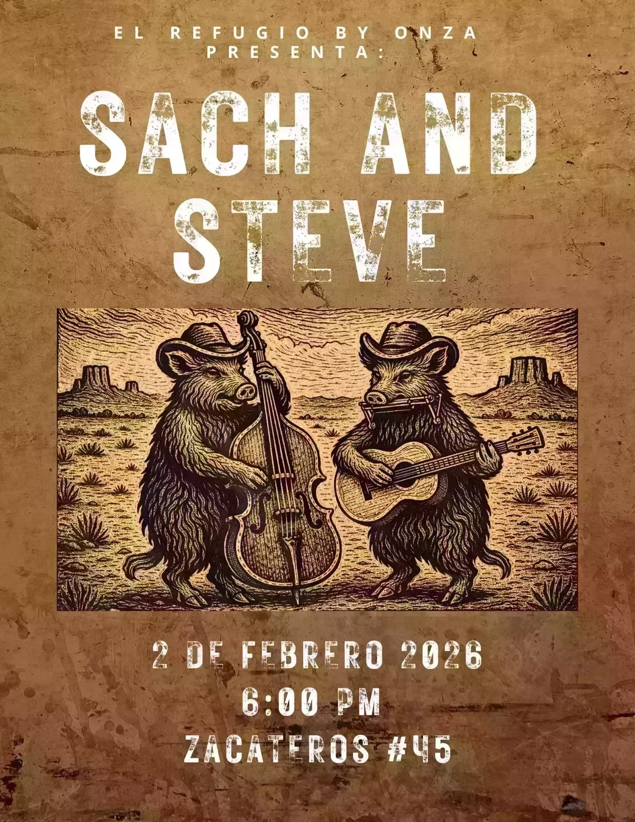 Sach and Steve at El Refugio by Onza