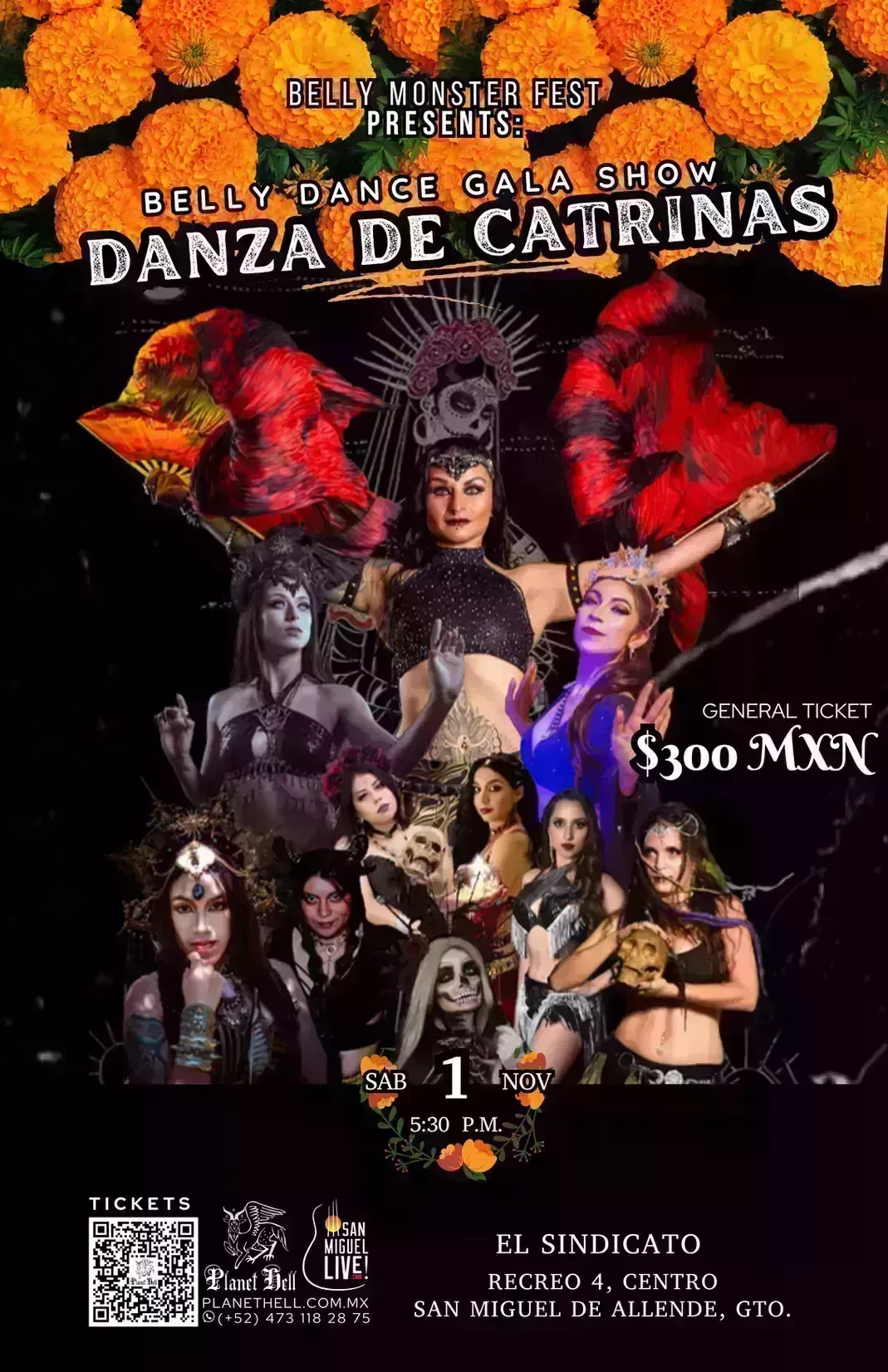 DANZA DE CATRINAS | BELLY DANCE SHOW