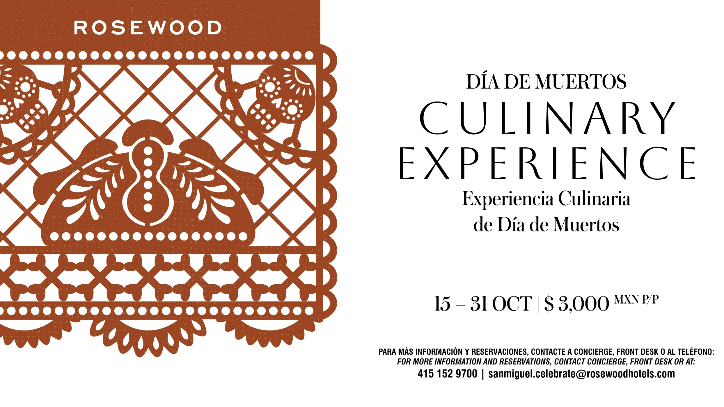 Day of the Dead Culinary Experience