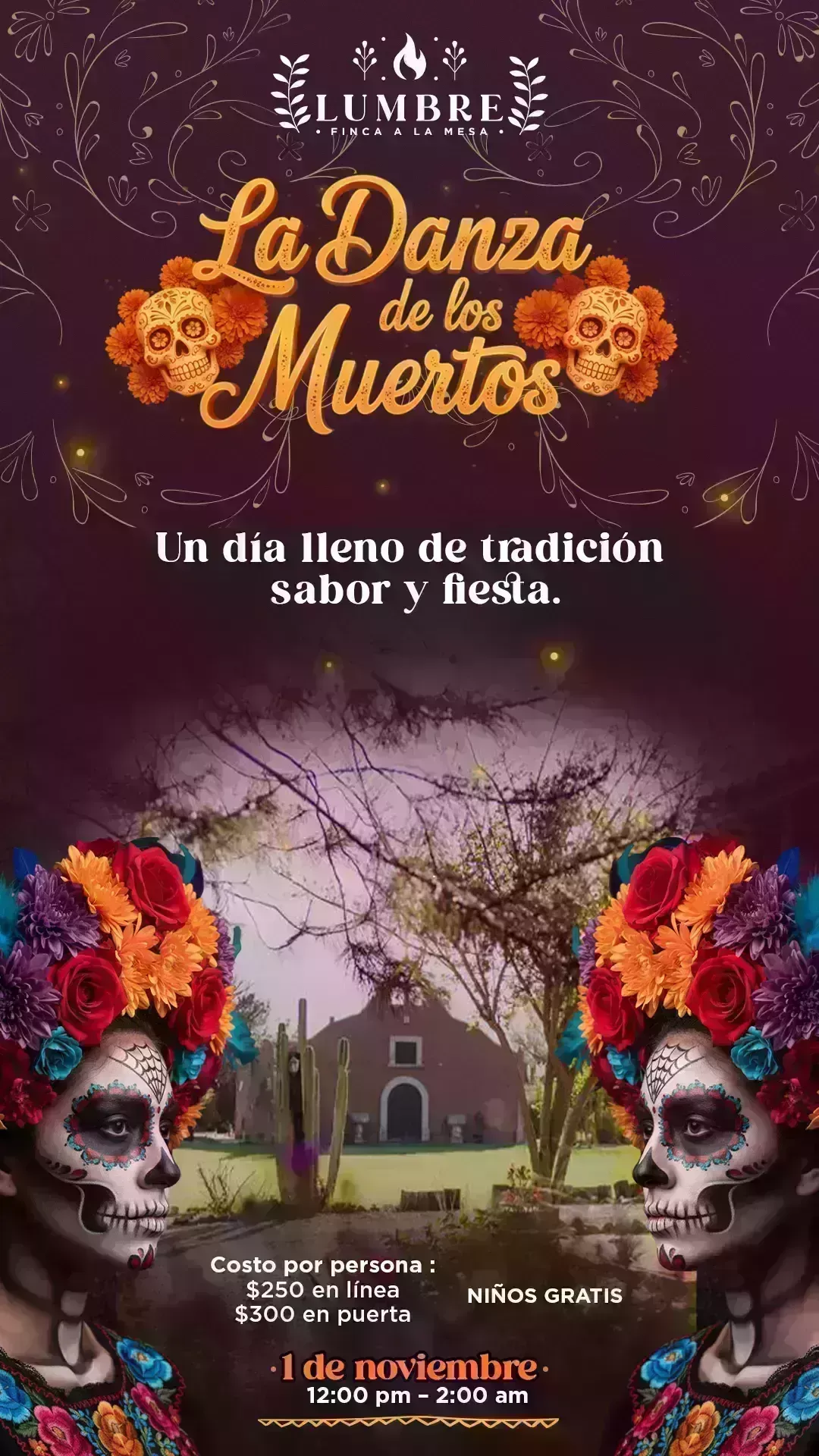 La danza de los muertos Finca la Devoción 1ro de Nov SMA