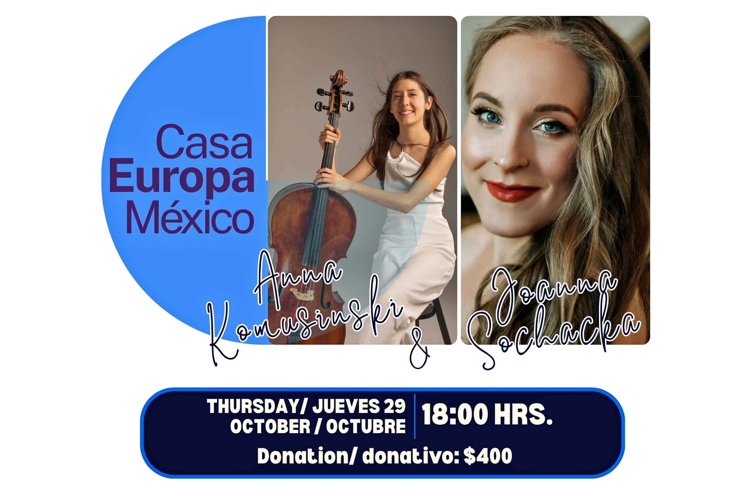 Piano & Cello Concert: Anna Komusiński & Joanna Sochacka