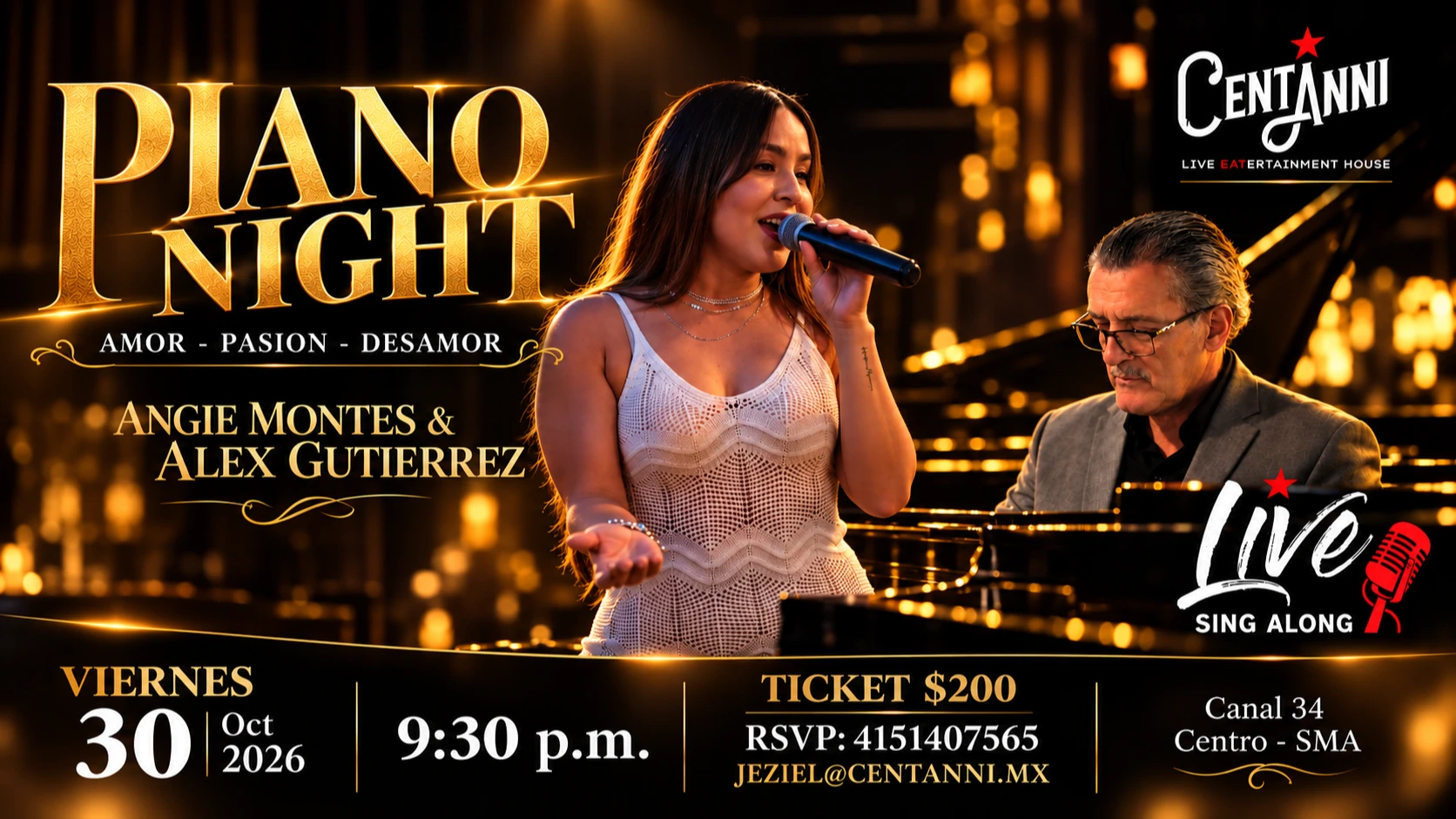 Piano Night: una noche para sentir, recordar y cantar.