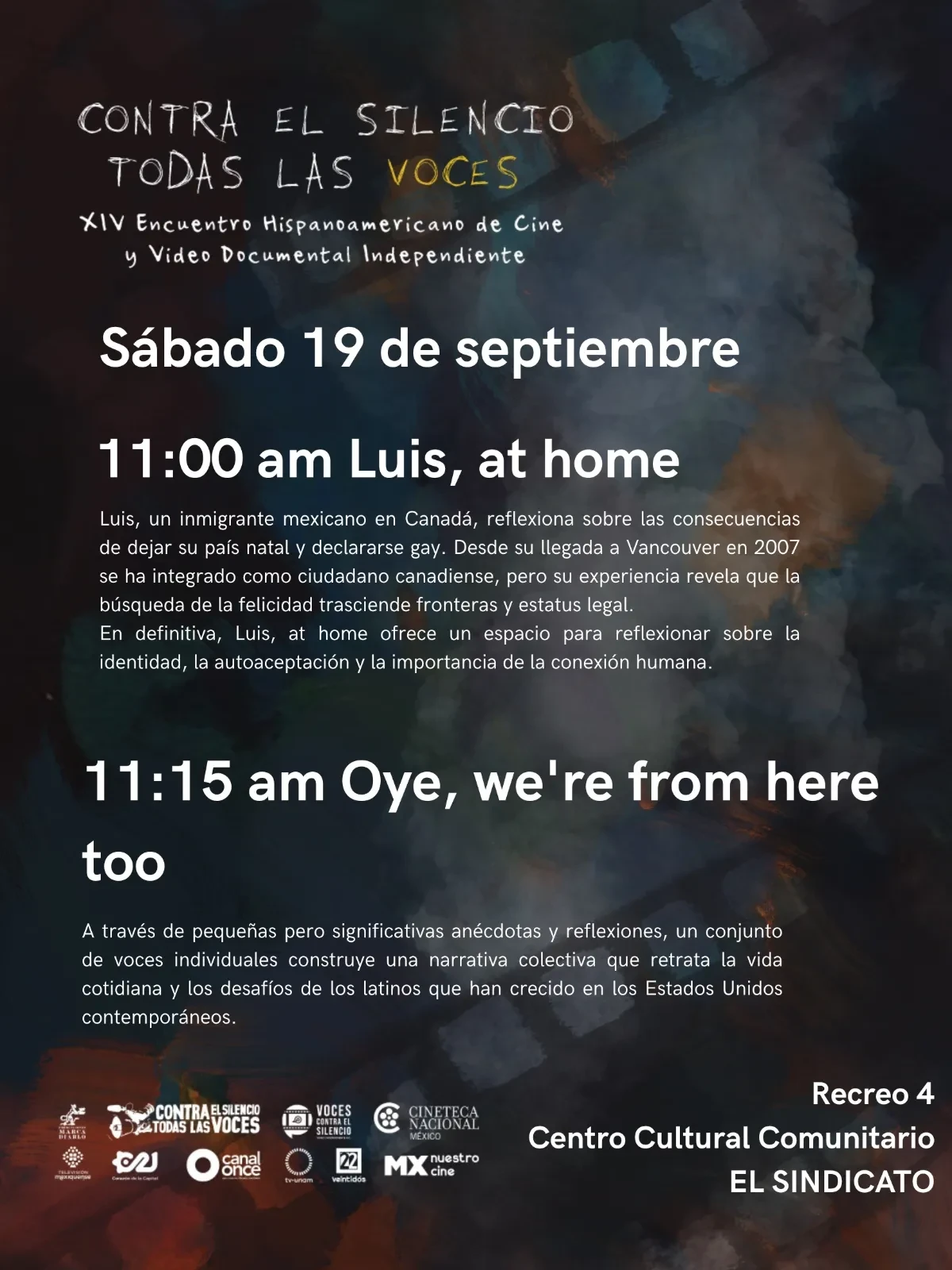 Contra el silencio: Todas las voces — XIV Encuentro Hispanoamericano de Cine y Video Documental Independiente