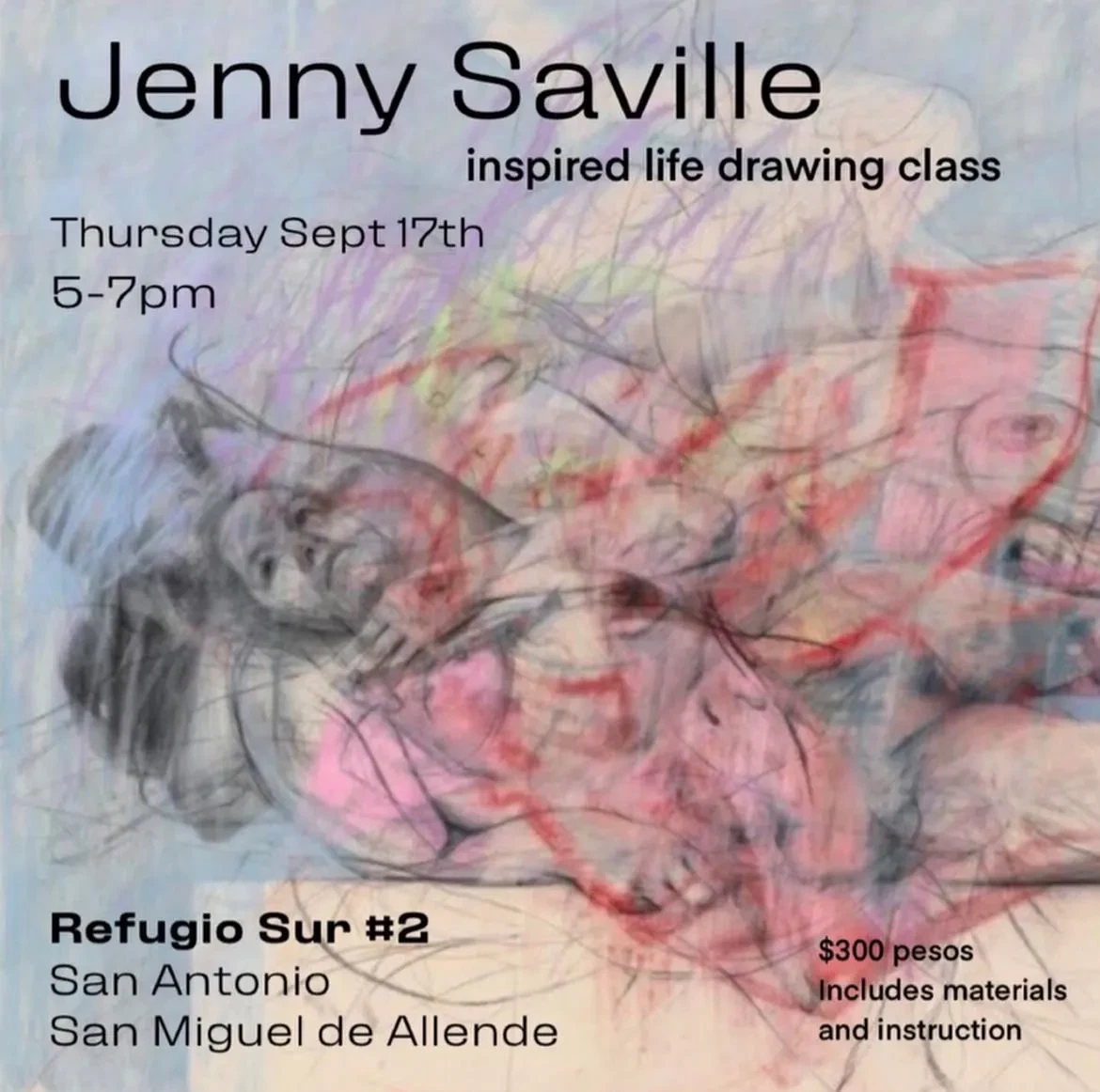 Jenny Saville-Inspired Life Drawing Class