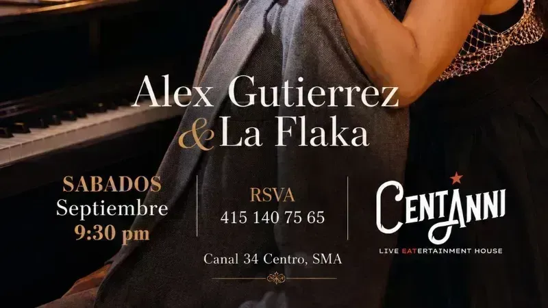 PIANO NIGHT SATURDAY LA FLAKA & ALEX GUTIERREZ
