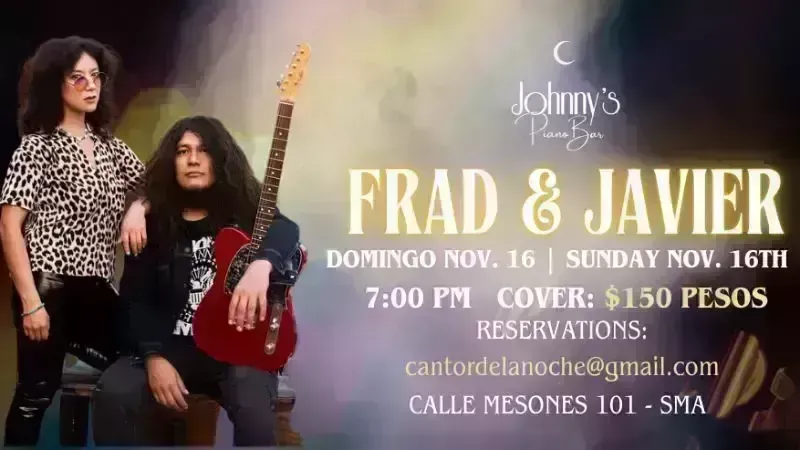 FRAD MULIER & JAVIER -Johnny's Piano Bar.