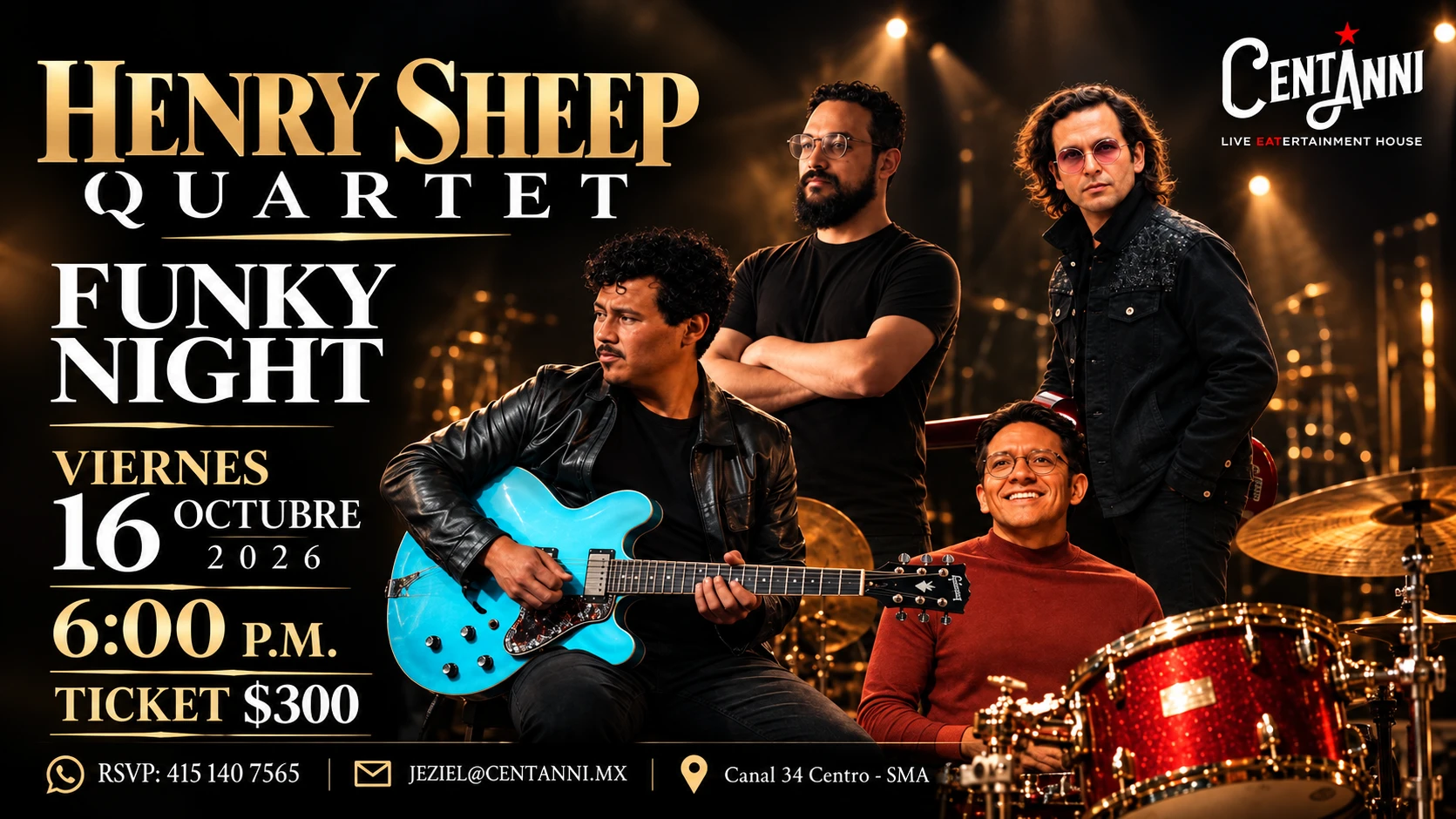 🎸 FUNKY NIGHT | HENRY SHEEP QUARTET
