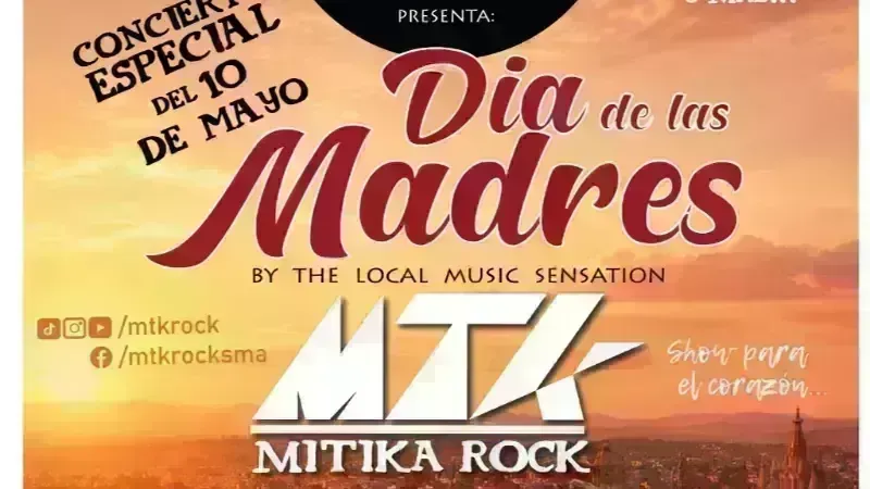 🎶 Concierto Especial del Día de las Madres 🎶 Presentado por Mitika Rock