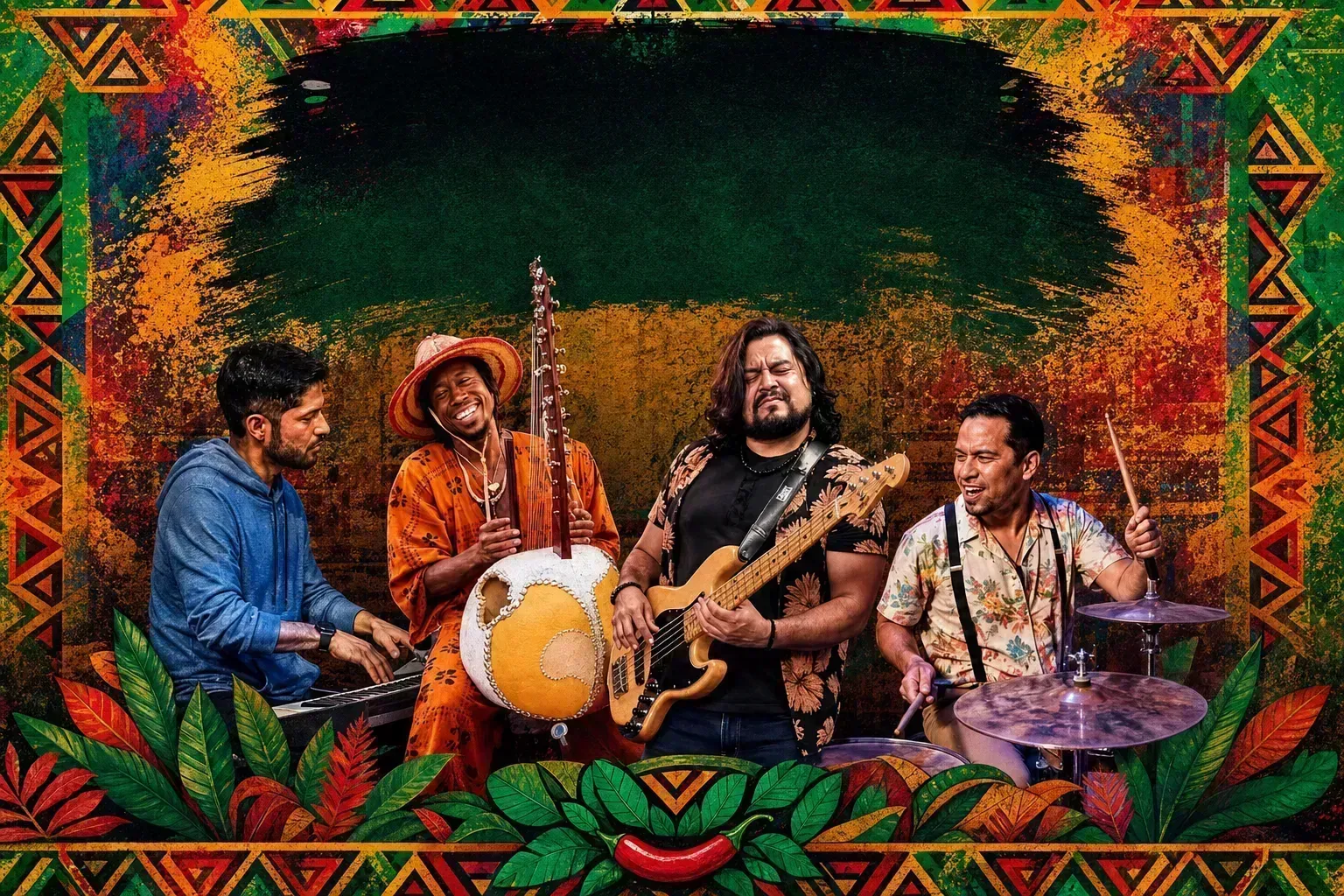 Sekou Konte, Carlos Vargas, Edgar Bord & Archi Gallardó