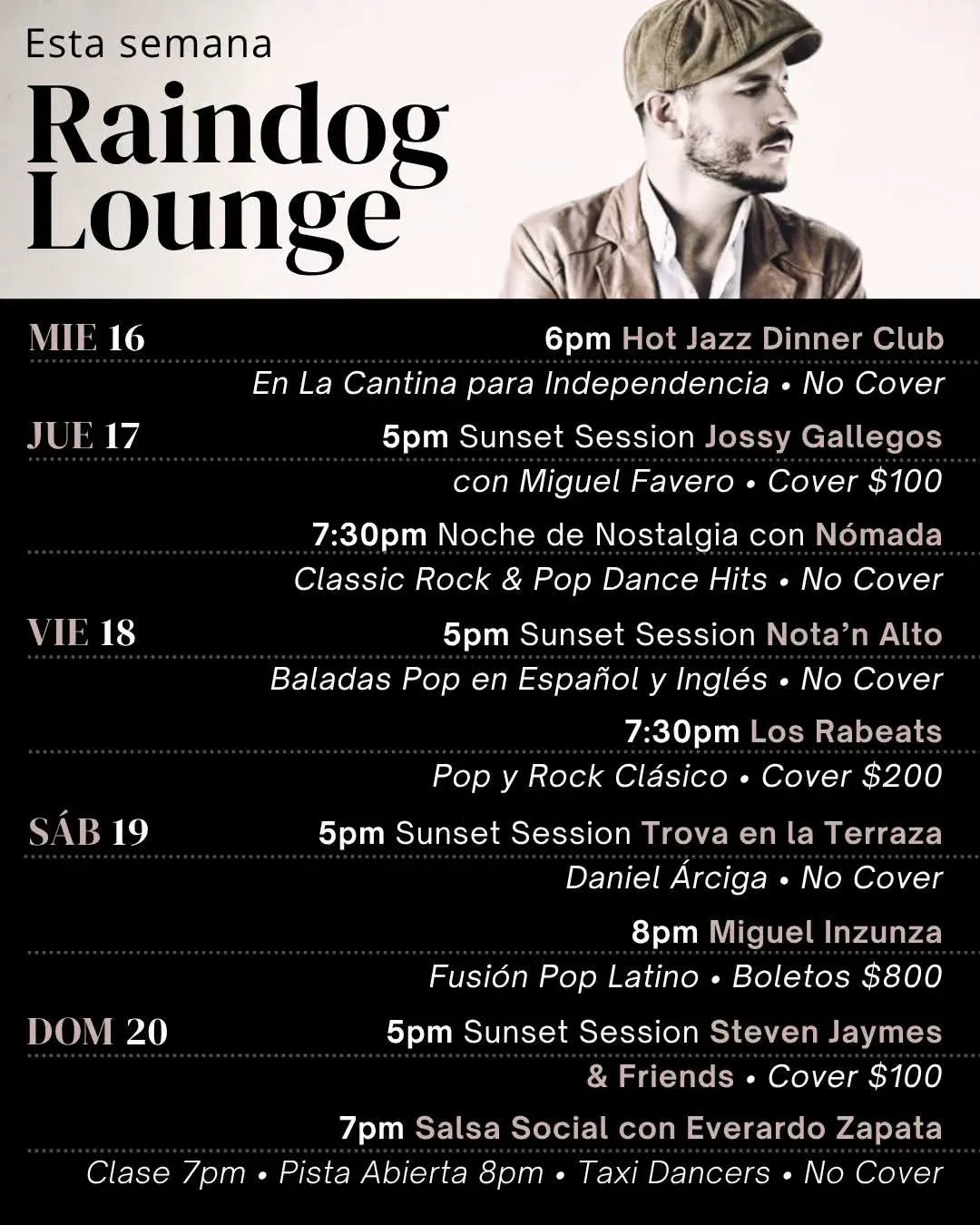 Esta semana en Raindog Lounge