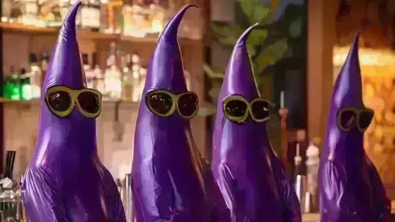 The Eggplants at Café Rama