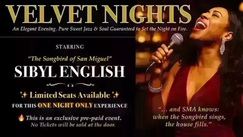 🔥VELVET NIGHTS with SIBYL ENGLISH "Songbird of San Miguel"